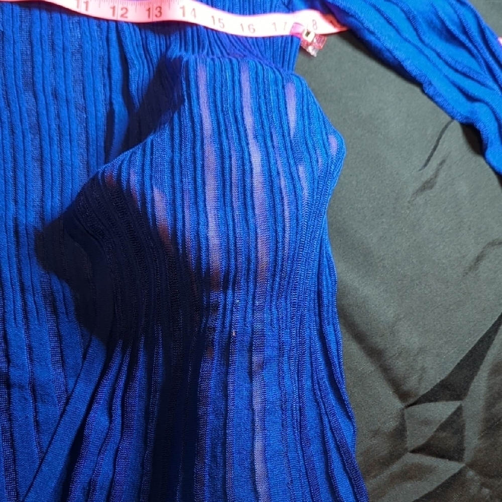 Chico's Electric Blue Camisole New With Tags Beautiful See-through.... - Picture 11 of 14